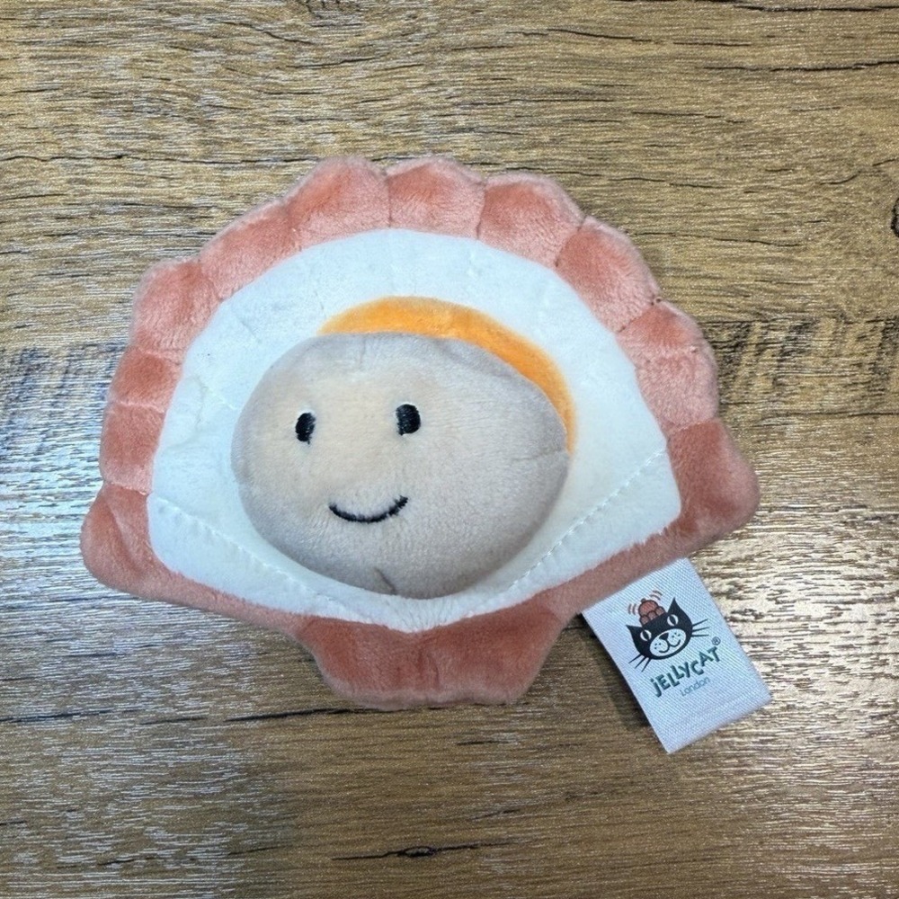 Jellycat Sensational Seafood Scallop 4" Plush Retired